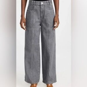 Closed X-Centric Gray Wide-Leg Jeans SZ 24